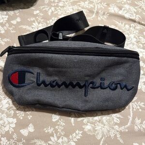 Champion Black and Gray Belt Bag